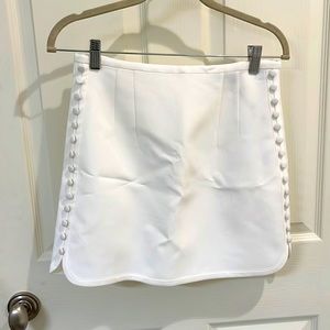 Zara White Skirt w/ Buttons